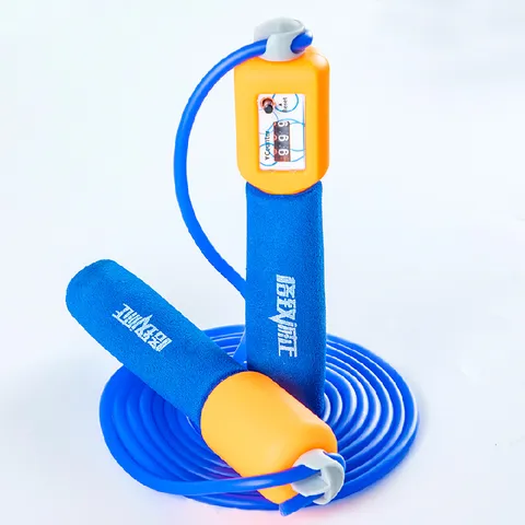 PVC Springseil Mit Zähler Schaumstoffgriff Verstellbares Sprungseil Für Schulsport Prüfung Fitness
