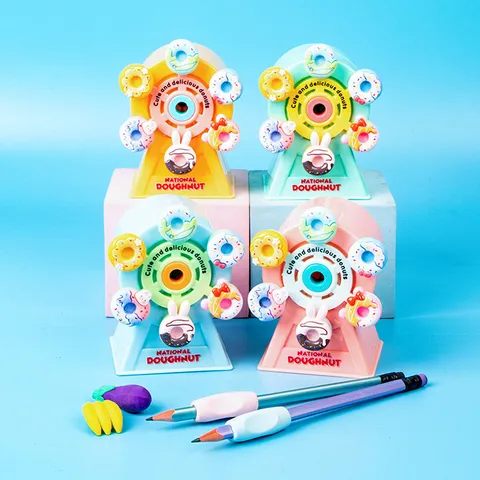 DIY Kreativer Windmühle Donut Anspitzer Süße Manuelle Bleistift Schneidemaschine Kinder Schule Schreibwaren Schüler Lernmaterialien