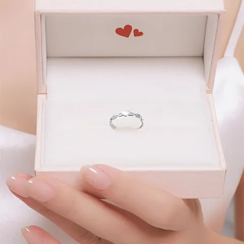 Minimalistisch Legierung Strass Offener Verstellbarer Ring Für Damen Eleganter Silberfarbener Geometrischer Bandring Schmuck Geschenk Täglich