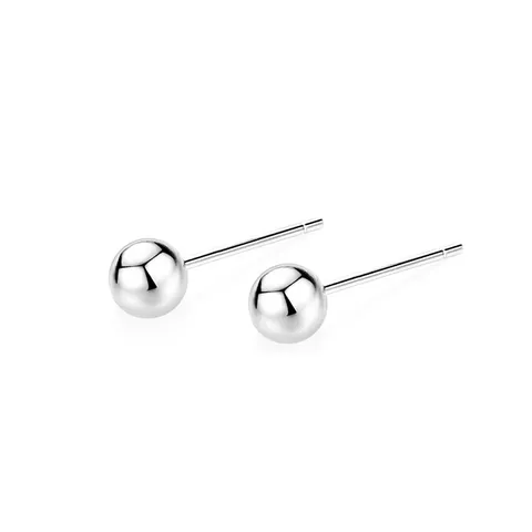S999 Sterlingsilber Rundperle Ohrstecker Für Herren Damen Minimalistische Winzige Kugel Ohrlochstechen Schmuck Gold Roségold Silber Ohrstecker