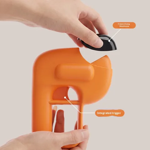 Pet Snack Launcher Interactive Training Toy Plastic Portable Feeder Slow Feeder Puzzle Toy For Cats And Dogs