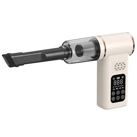 USB Wireless Car Vacuum Cleaner Air Inflator Pump Portable Handheld Multifunctional Digital Display Tire Pressure Tool