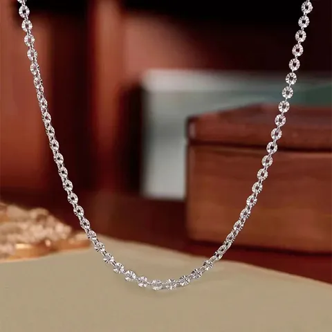 925 Sterlingsilber Italienische Halskette Texturierte Sonnenblume Schlüsselbein Kette Für Damen Vielseitiger Feiner Schmuck Geschenk