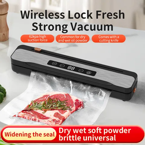 Portable USB Rechargeable Vacuum Sealer Machine Kitchen Food Saver Sealer With Cutter And Vacuum Bags Household Appliance