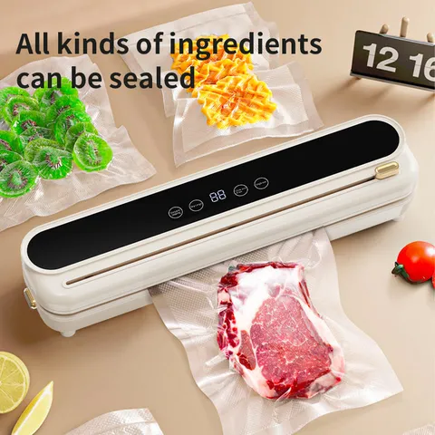 Household Automatic Vacuum Sealer Machine Dry Wet Food Saver Packing Machine With Vacuum Bags Kitchen Food Preservation