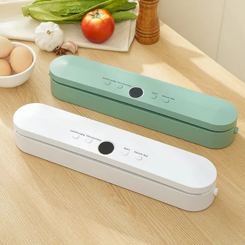 Household Automatic Vacuum Food Sealer Machine Portable Rechargeable Electric Food Saver Sealer For Vegetables And Meat