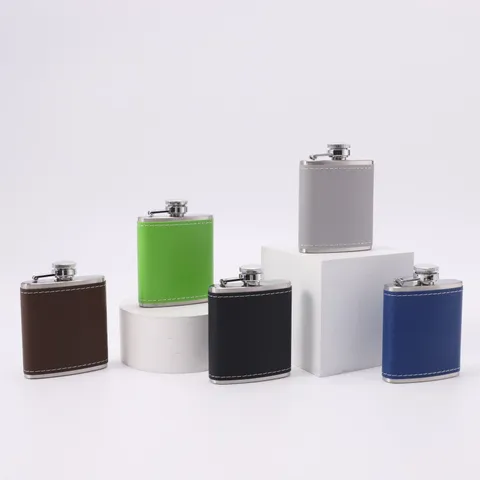 Portable Stainless Steel Hip Flask Outdoor Camping Liquor Bottle Fashion Gift Drinkware