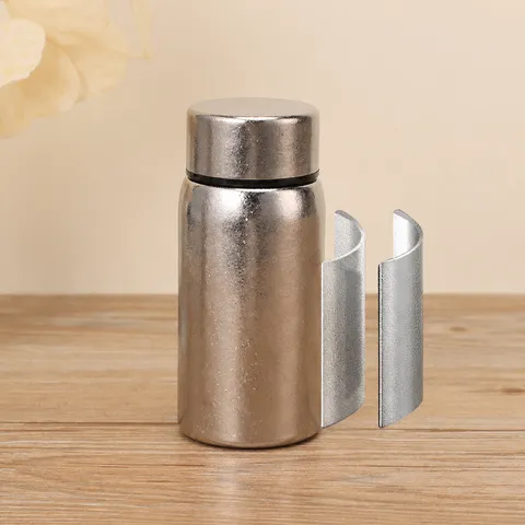 Tasse Thermos Isolée Sous Vide à Double Paroi en Titane Pur Bouteille d'Eau De Poche Mini Portable Cadeau d'Affaires