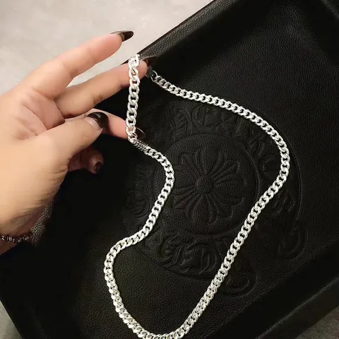 Hip Hop 925 Sterlingsilber Panzerkette Halskette Für Herren Damen Hochwertige Strukturierte Geometrische Halskette Schmuck Geschenk