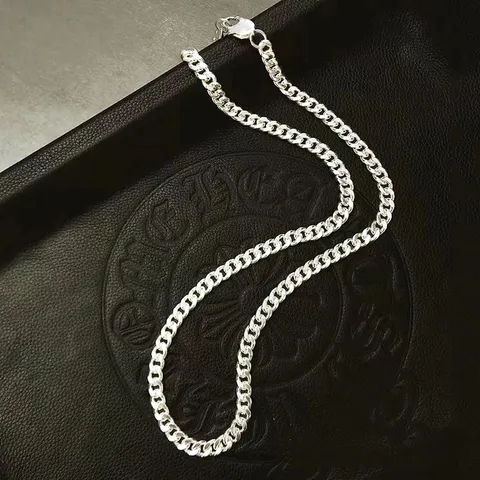 Hip Hop 925 Sterlingsilber Panzerkette Halskette Für Herren Damen Hochwertige Strukturierte Geometrische Halskette Schmuck Geschenk