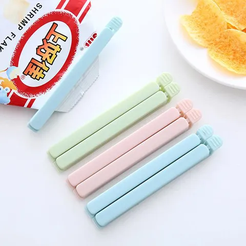 Plastic Food Sealing Clips Bag Sealer Stick Kitchen Storage Snack Freshness Keeper Household Resealable Clamp