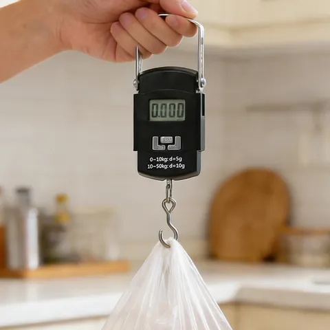 Portable Electronic Hand Scale High Precision Digital Hanging Scale Mini Spring Scale For Kitchen Luggage Weighing