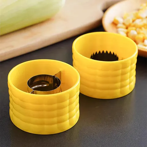Stainless Steel And Plastic Manual Corn Thresher Kernel Remover Kitchen Gadget Corn Stripper Peeler
