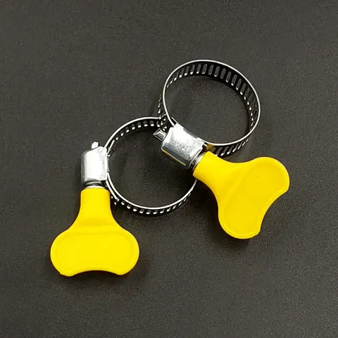 Fascetta per Tubi in Acciaio Inossidabile Regolabile Con Vite ad Aletta in Plastica Raccordo per Tubi Acqua da Giardino