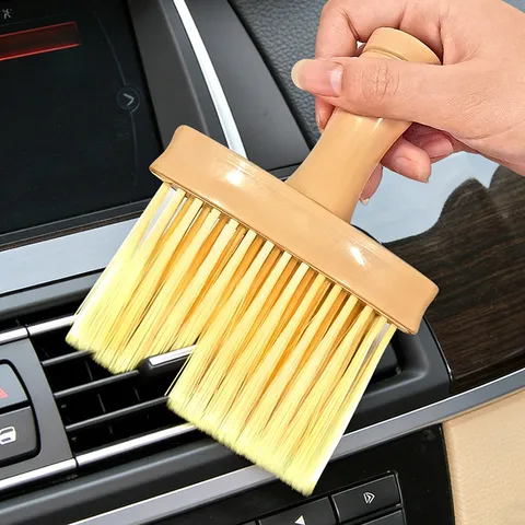 Car Interior Cleaning Brush Soft Bristle Air Outlet Dust Removal Tool For Car Dashboard Keyboard Window Sill Groove
