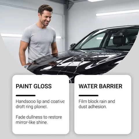 Spray de Revestimiento de Nanocerámica para Cuidado de Pintura de Coche Pulido de Brillo Protección Hidrófoba Spray de Limpieza