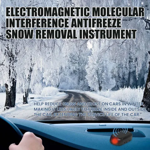 Car Electromagnetic Molecular Interference Antifreeze Snow Removal Instrument Solar Powered Auto Ice Remover