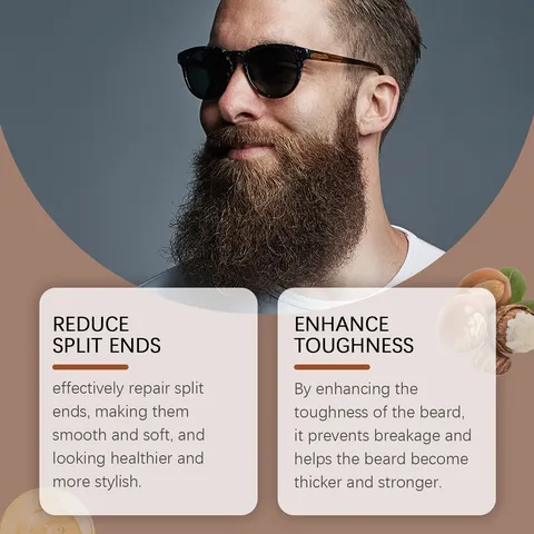 Aceite Esencial para el Cuidado de la Barba de Hombre Nutritivo Hidratante Suavizante Extracto de Planta Aceite Cuidado Diario