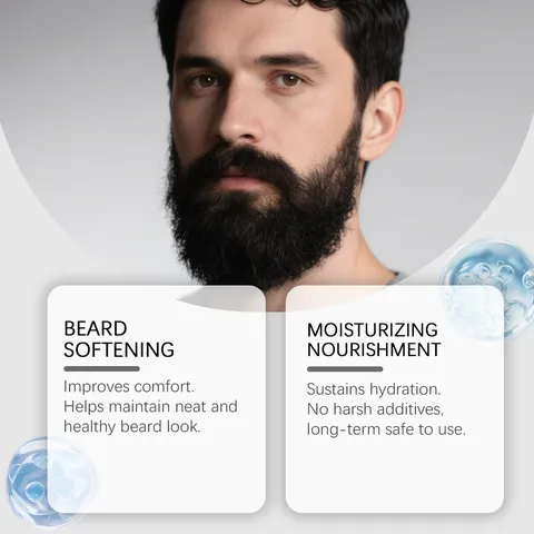 Men Beard Care Essential Oil Nourishing Moisturizing Smoothing Beard Oil Sandalwood Scented Beard Grooming Oil