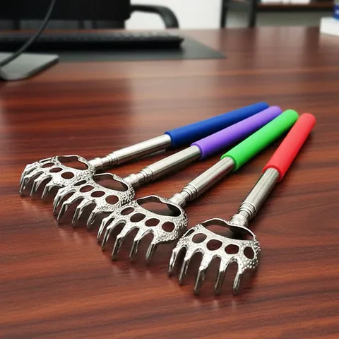 Portable Telescopic Back Scratchers Metal Bear Claw Back Scratching Tool