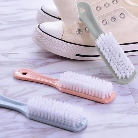 Plastic Shoe Cleaning Brush Soft Bristle Laundry Brush Household Portable Cleaning Tool for Shoes Clothes