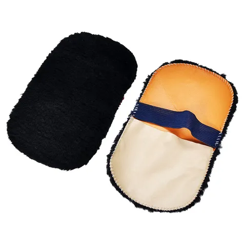 Gant de Polissage de Chaussures en Fausse Laine Portable Gant de Nettoyage Pour Chaussures en Cuir Moderne Minimaliste Outil Quotidien