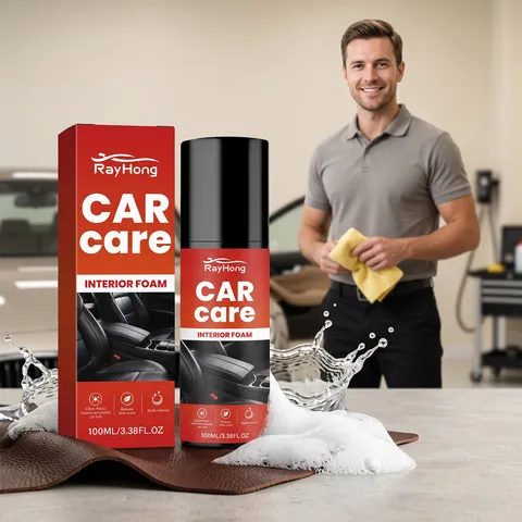 Car Interior Cleaning Foam Spray Multi Purpose Deep Cleaning Protector For Leather Fabric Plastic Car Care