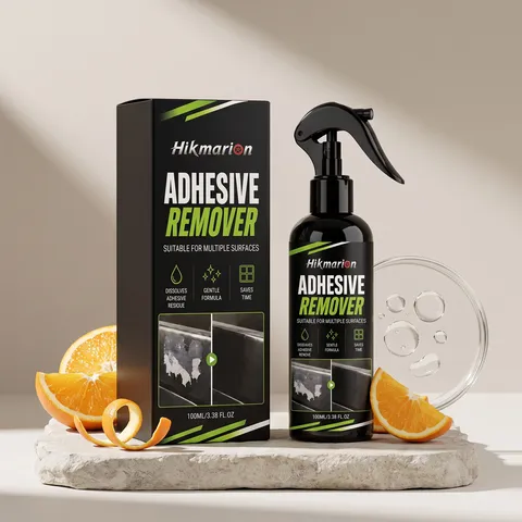 Hikmarion Car Adhesive Remover Spray Window Paint Residual Glue Cleaning Solution Automotive Care Cleaning Tool