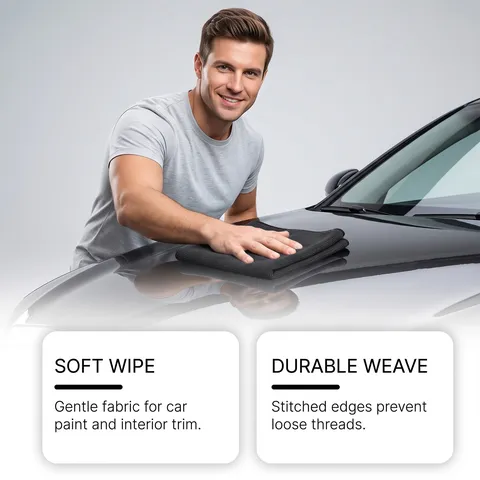 Panni per Pulizia in Microfibra Multiuso per Vernice Auto Interni Lavaggio Rimozione Polvere Set di Asciugamani Assorbenti