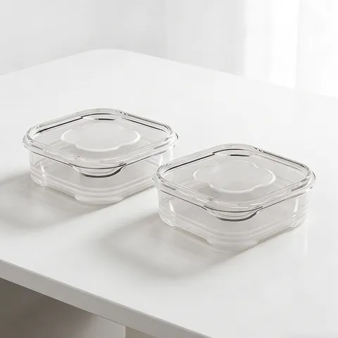 Transparente Kunststoff Kühlschrank Frischhaltedose Küche Lebensmittel Aufbewahrung Behälter Versiegelt Frische Box Für Gemüse Fleisch