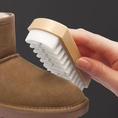 Spazzola per Scarpe in Scamosciato Spazzola di Pulizia Gomma Morbida per Stivali in Pelle Nabuk Cura delle Scarpe