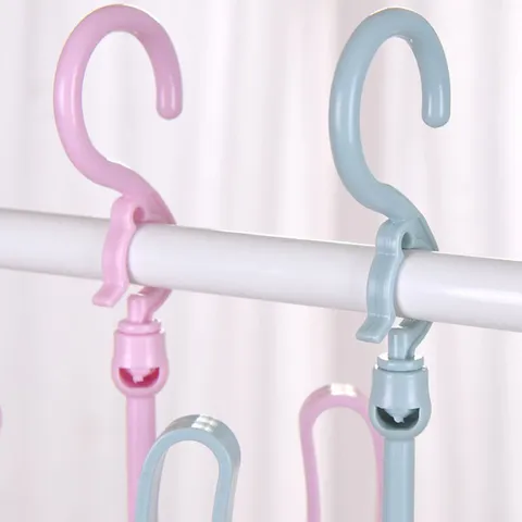 Porte-Chaussures Résistant au Vent en Plastique Balcon Suspendu Rotatif Cintre à Chaussures Organisateur de Rangement Maison