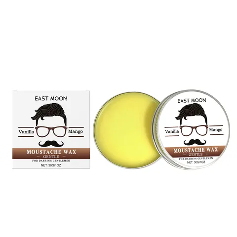 Men Beard Balm Natural Organic Beard Wax Styling Grooming Cream Vanilla Mango Scent Facial Hair Care Product