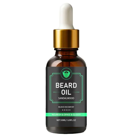 Men's Beard Growth Oil Sandalwood Scented Moisturizing And Nourishing Beard Care Essential Oil For Daily Grooming