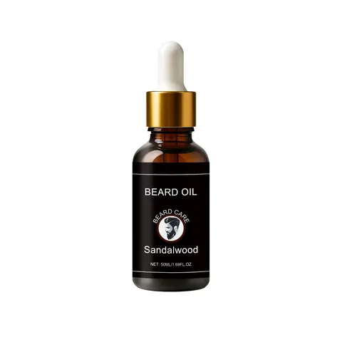 Men Beard Care Essential Oil Nourishing Moisturizing Smoothing Beard Oil Sandalwood Scented Beard Grooming Oil