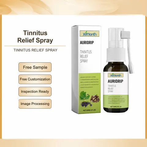 Ximonth Spray Soulagement Acouphènes Liquide Soin Oreilles Herbes Élimination Cérumen Nettoyage Portable Soin Personnel Quotidien