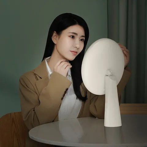 Desktop LED Makeup Mirror With 3-Color Light Smart Vanity Mirror USB Powered Makeup Mirror For Dressing Table