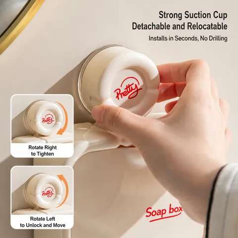 Wandmontierter Seifenhalter Kunststoff Klappdeckel Entwässerung Seifendose Gitter Badezimmer Aufbewahrung Organizer Für Dusche Waschbecken