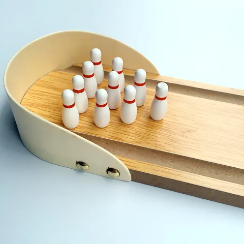 Children Wooden Bowling Toy Set Desktop Parent Child Interactive Game Kids Indoor Sports Educational Toy
