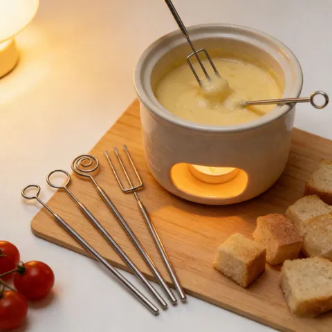 Edelstahl Schokolade Eintauchgabel Set Metall Obstgabeln Käsefondue Gabeln Küche Backen Gadgets