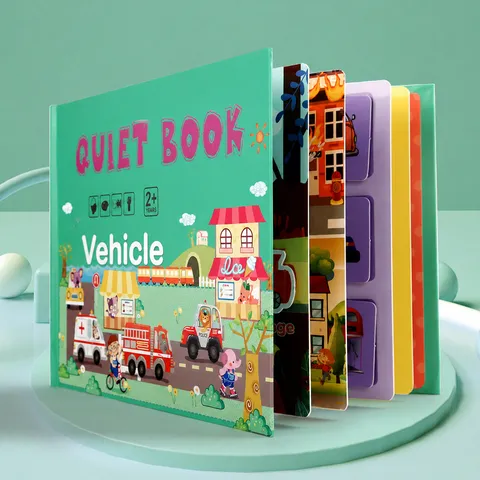 Kinderen Quiet Book Montessori Sticker Boek Vroeg Educatief Speelgoed Zintuiglijk Leer Puzzel Boek