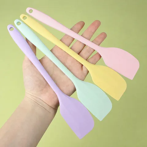 Spatola in Silicone Monopezzo Strumento da Cucina per Cottura Resistente al Calore per Mescolare Torta Crema Marmellata