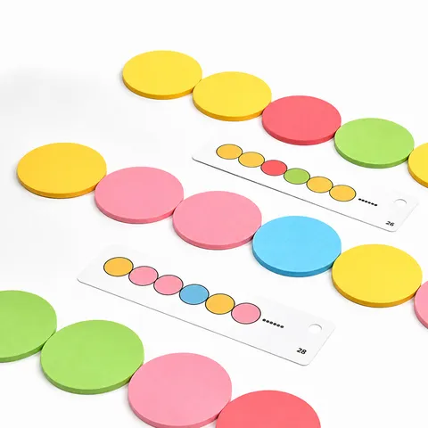 Montessori Color Pattern Matching Board Game Wooden Educational Toy For Toddlers Early Learning Cognitive Kids Toy Gift