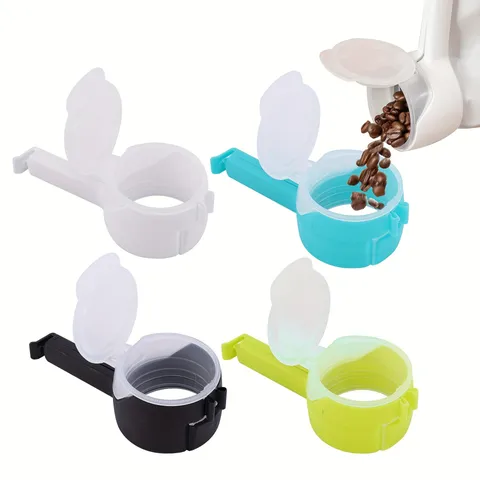 Large Caliber Food Bag Sealing Clip Plastic Moisture Proof Snack Sealing Clip With Pouring Spout Kitchen Storage Tool