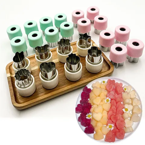 Stainless Steel Fruit Vegetable Cutter Molds Mini Cookie Cutters Baby Food Mold DIY Baking Kitchen Tools