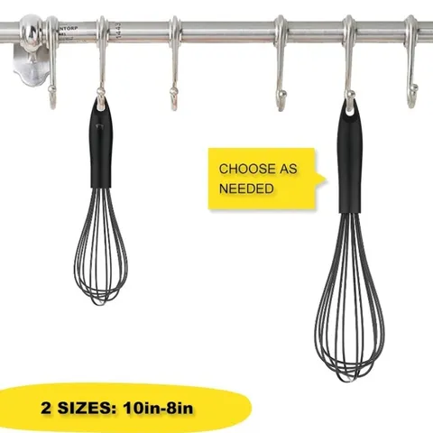 Stainless Steel Silicone Manual Egg Beater Kitchen Baking Tool Cream Mixer Whisk Home Baking Cooking Utensil