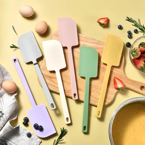 Spatola da Forno in Silicone per Uso Alimentare Spatola in Gomma Flessibile Resistente al Calore per Miscelazione di Crema per Torte Strumento da Forno da Cucina