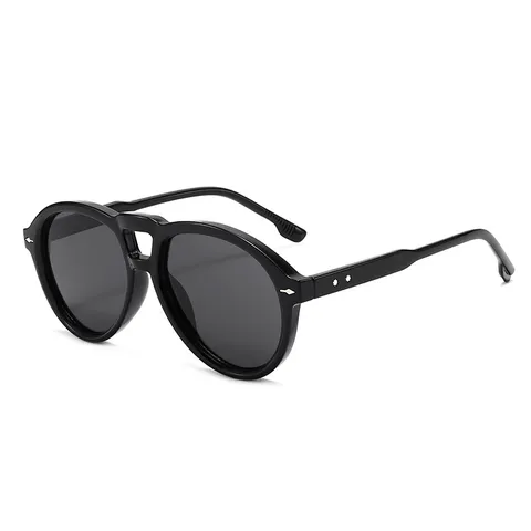 Retro Leopard Pilot Sunglasses For Men Women Vintage UV400 Protection Double Bridge Oversized Square Fashion Sun Glasses
