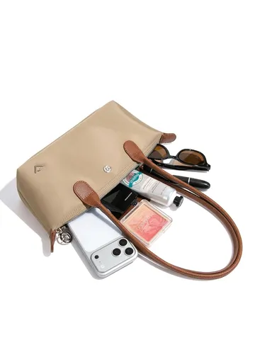 Casual Nylon Shoulder Bag Minimalist Waterproof Flap Handbag Tote Bag Underarm Bag For Women Daily Commute