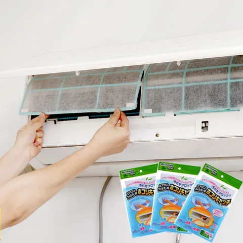 Household Air Conditioner Dust Filter Non Woven Fabric Air Purification Filter Cotton Dustproof Cover Cleaning Tool
